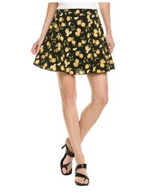 NEW Seraphina Lemon Skater Mini Skirt size M